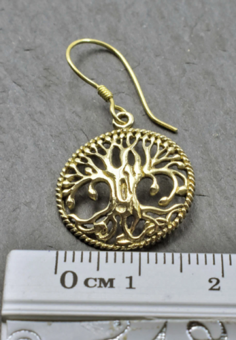 Yggdrasil Ohrringe aus Bronze