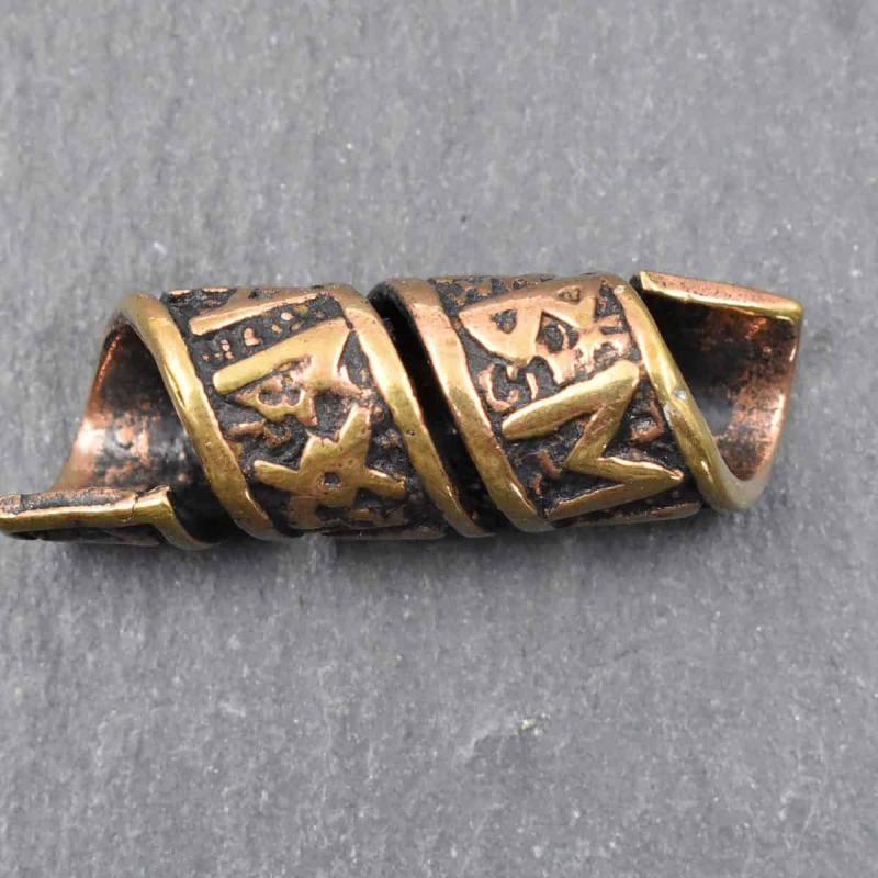 Runen Bartperle aus Bronze von Belanas Schatzkiste