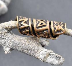 Runen Bartperle aus Bronze von Belanas Schatzkiste